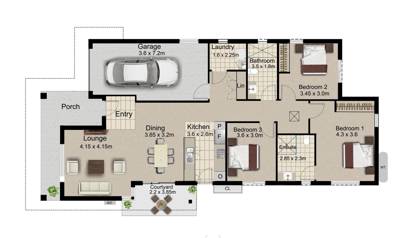 Three Bedroom Villas Golden Ponds Levande